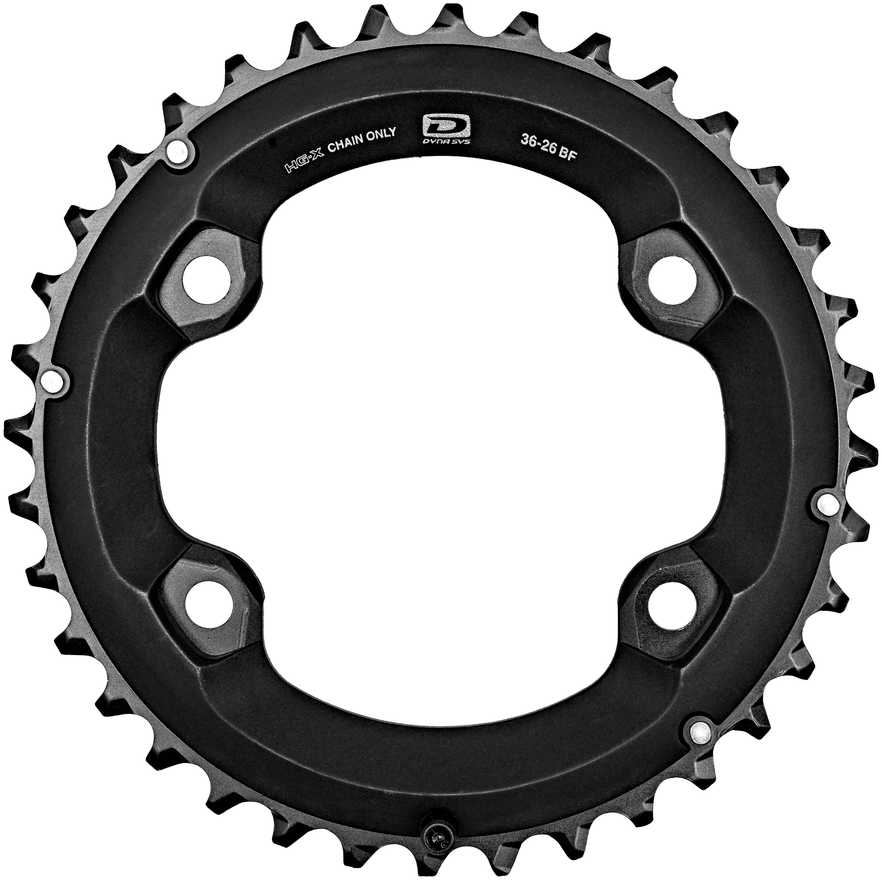 Shimano FC-MT500 / Deore FC-M6000 36T-BF zwart kettingblad