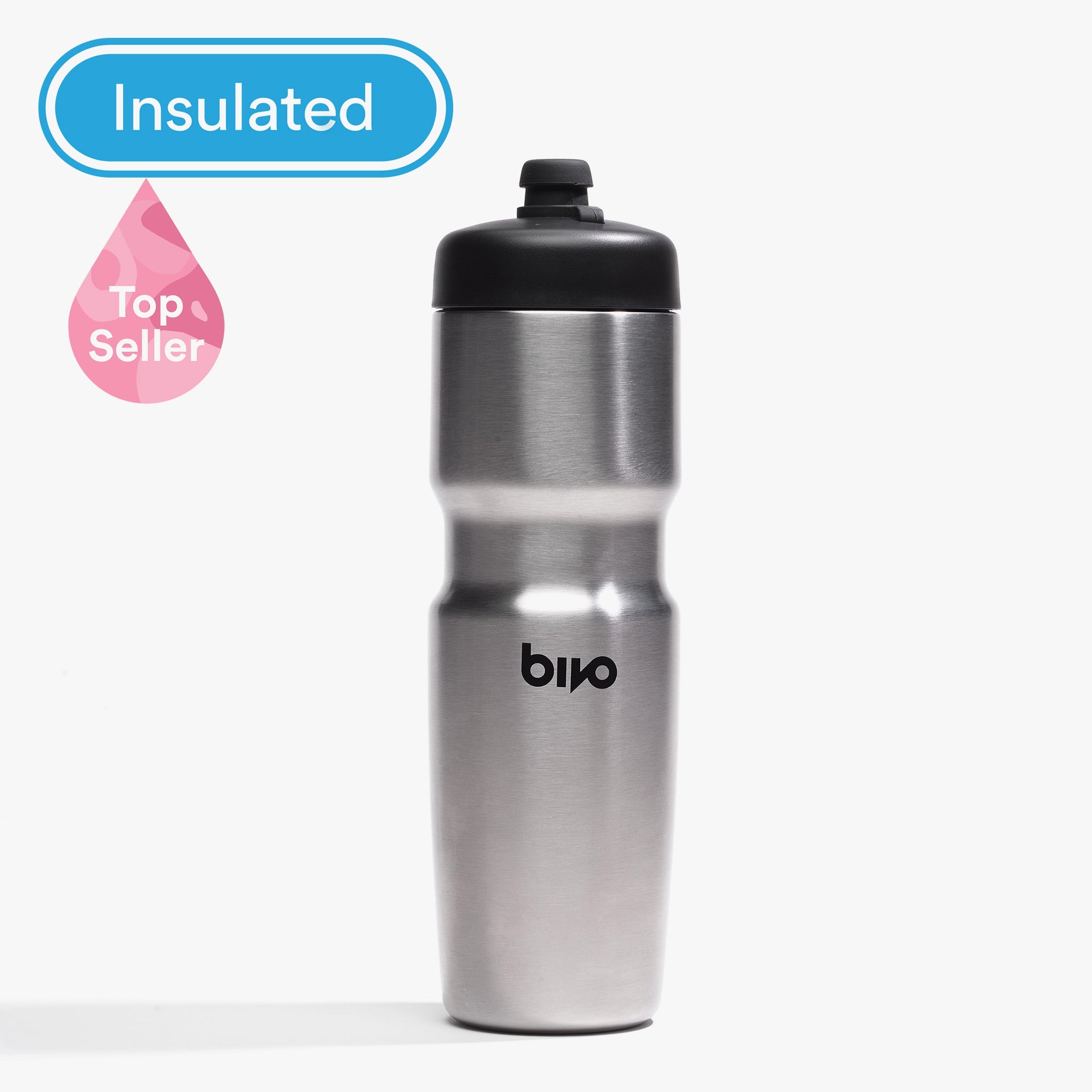 Bivo Trio RVS bidon 620 ml – Raw / zilver